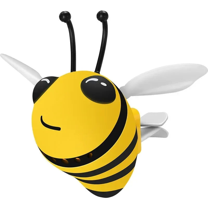 AutoVibe Cute Bee Car Air Freshener - Vent Clip Perfume Diffuser