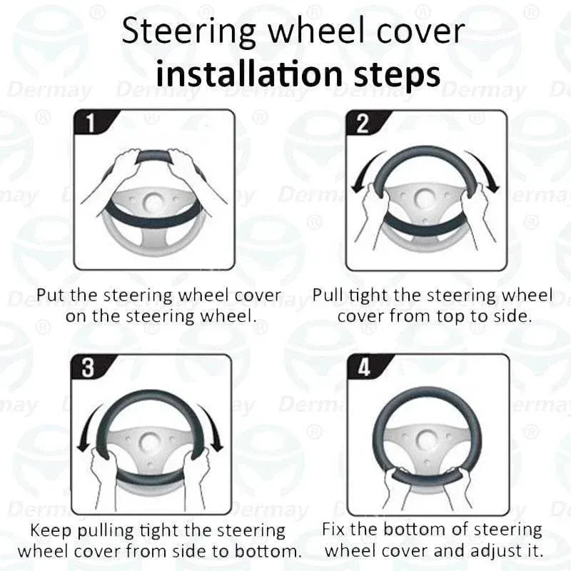 Changan Sports Microfiber Leather Steering Wheel Cover