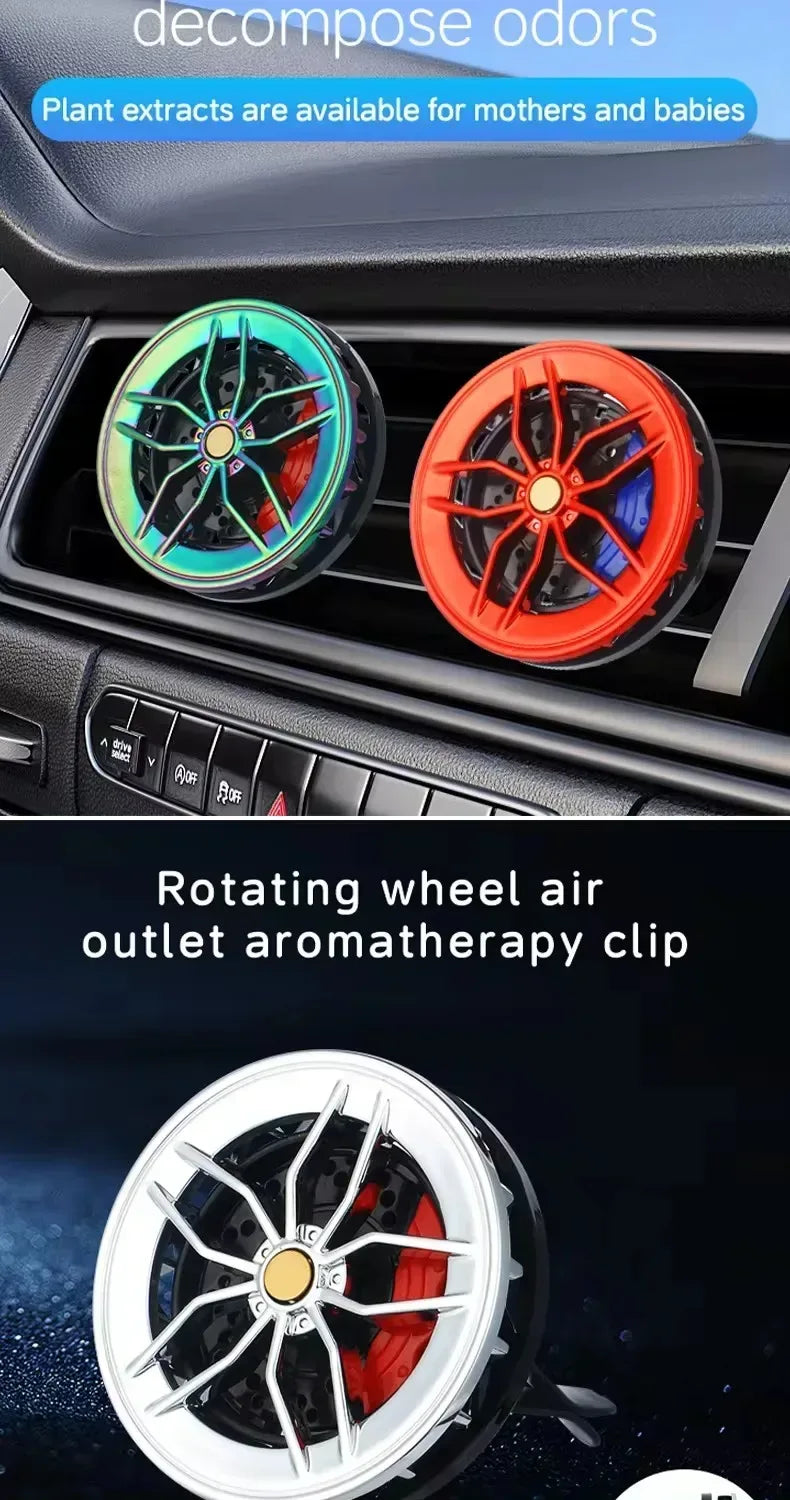 Rotatable Wheel Hub Car Air Freshener Vent Clip