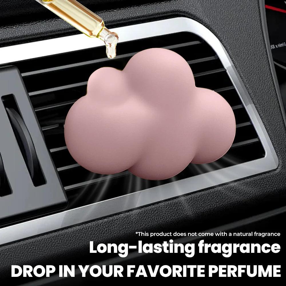 Refillable Cloud Car Air Freshener - Gypsum Aroma Diffuser Vent Clip