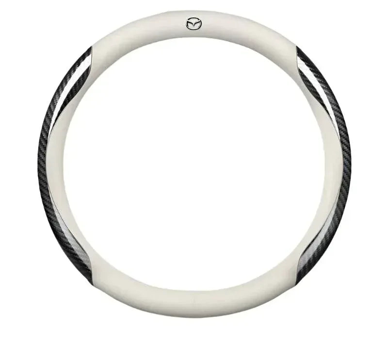 Mazda Carbon Fiber Leather Steering Wheel Cover