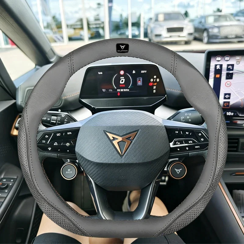 Cupra Suede & Leather Steering Wheel Cover