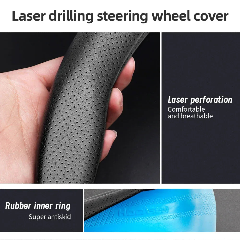 Lincoln Ultra-Thin Breathable Leather Steering Wheel Cover