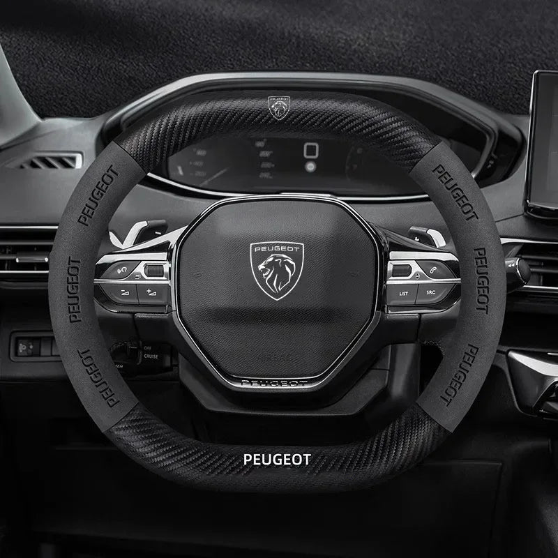 Peugeot 3008 5008 208 2008 Suede Steering Wheel Cover