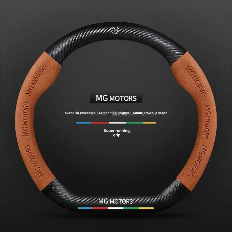 MG Carbon Fiber & Suede Steering Wheel Cover