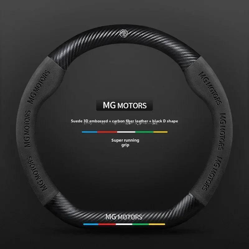 MG Carbon Fiber & Suede Steering Wheel Cover