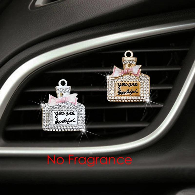 Diamond Bowknot Car Air Vent Perfume Clip Diffuser Auto Interior