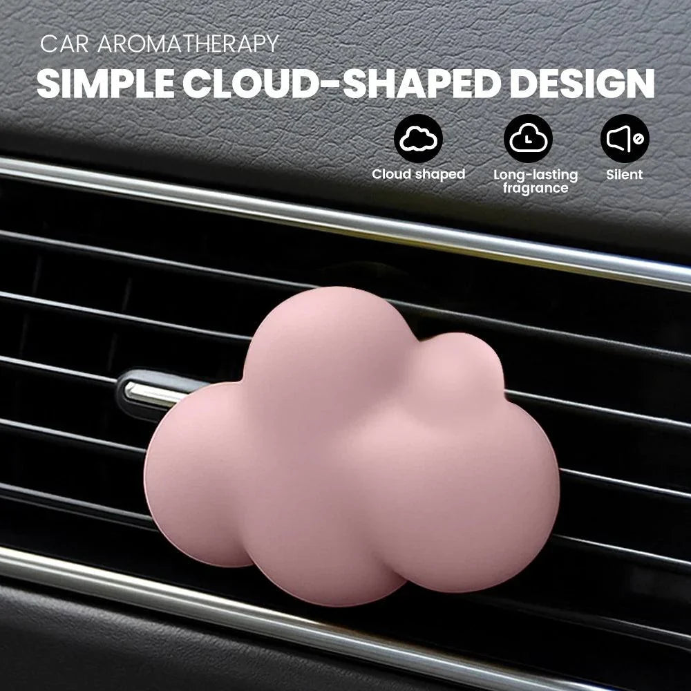 Refillable Cloud Car Air Freshener - Gypsum Aroma Diffuser Vent Clip