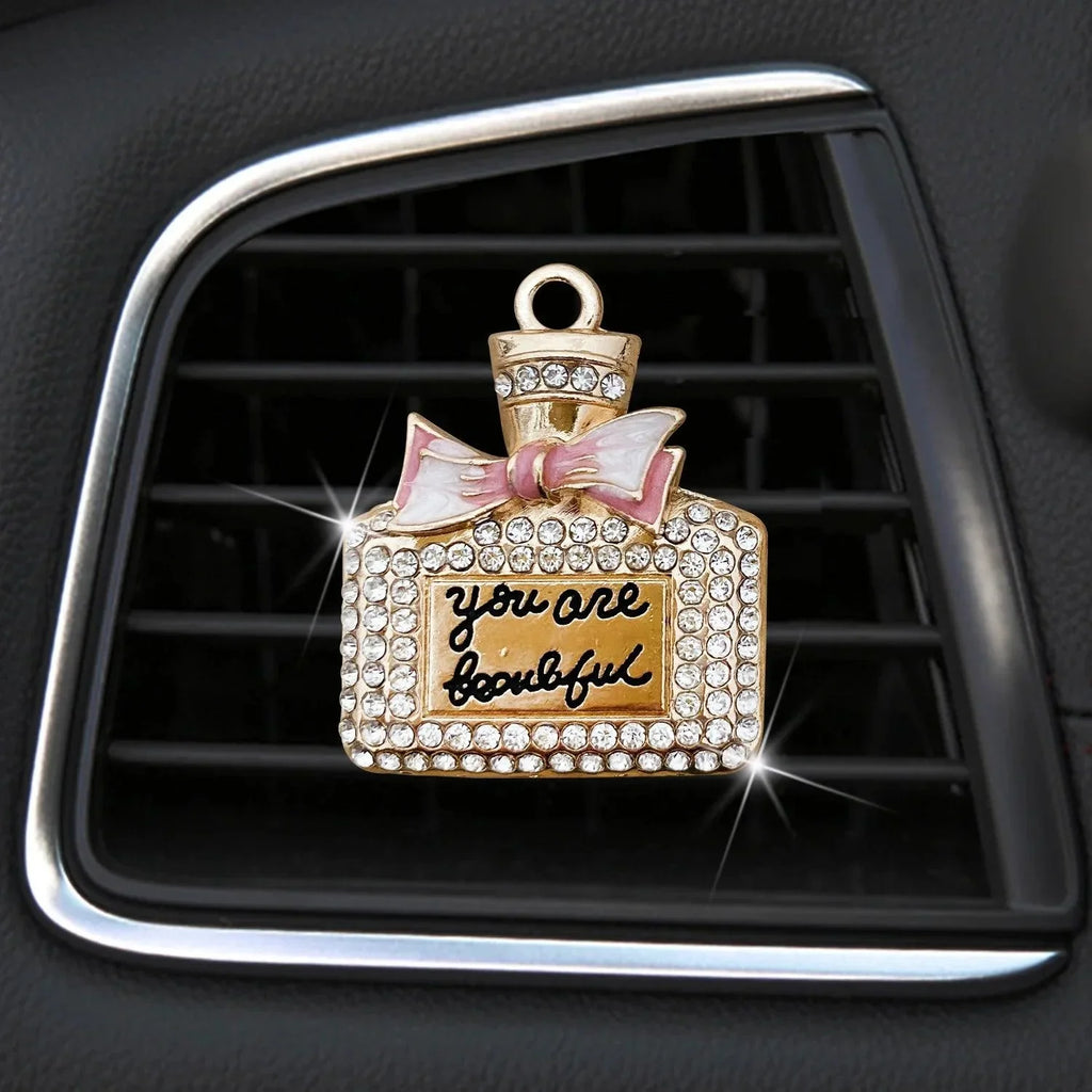 Diamond Bowknot Car Air Vent Perfume Clip Diffuser Auto Interior