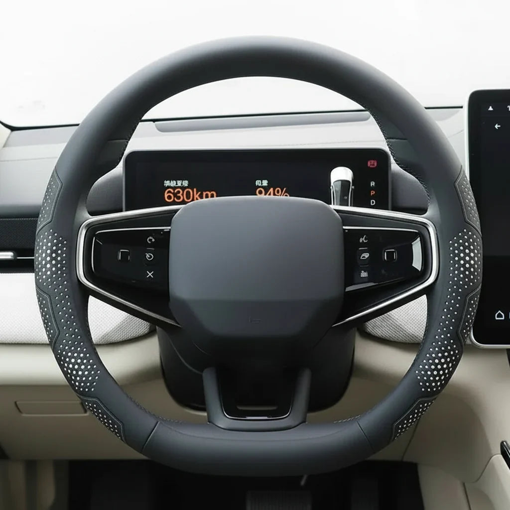 Polestar Carbon Fiber Suede Steering Wheel Cover