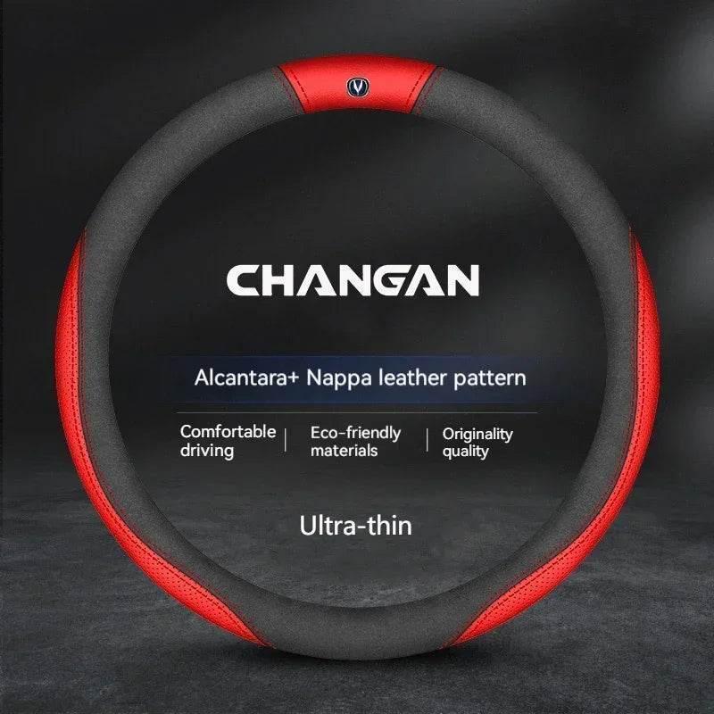 Changan Suede Leather Steering Wheel Cover