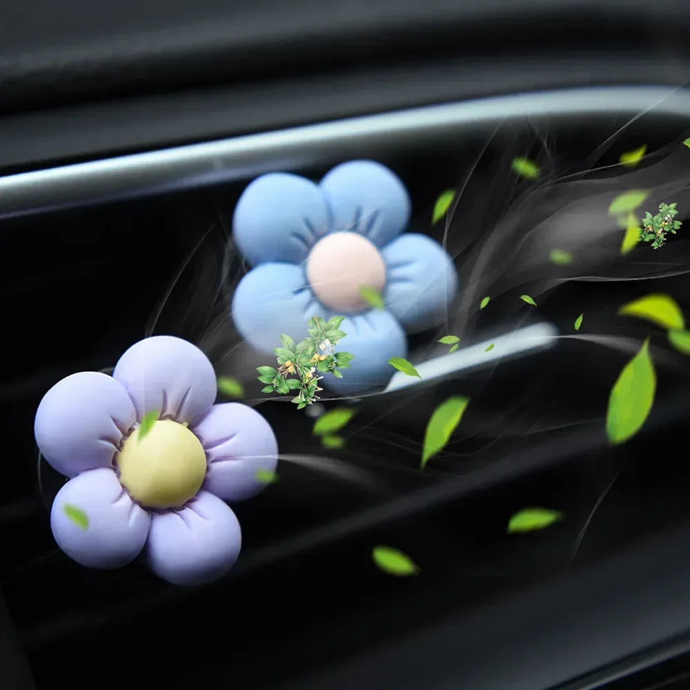 Cute Flower Car Air Vent Perfume Clip Aromatherapy Diffuser