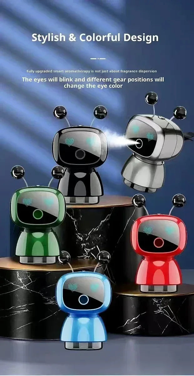 AutoTech Robot Car Aromatherapy Diffuser - LED Air Freshener