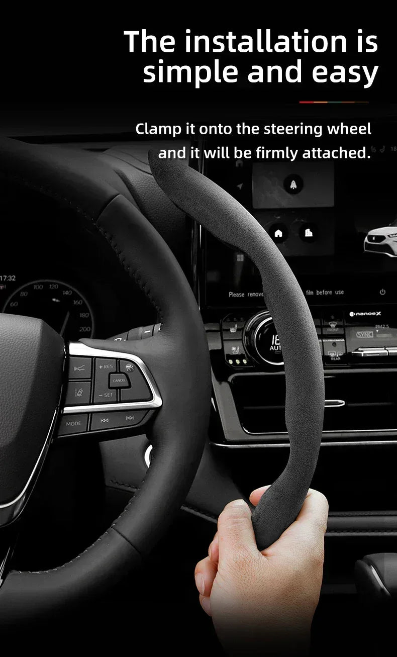 Toyota Crown Suede Steering Wheel Cover