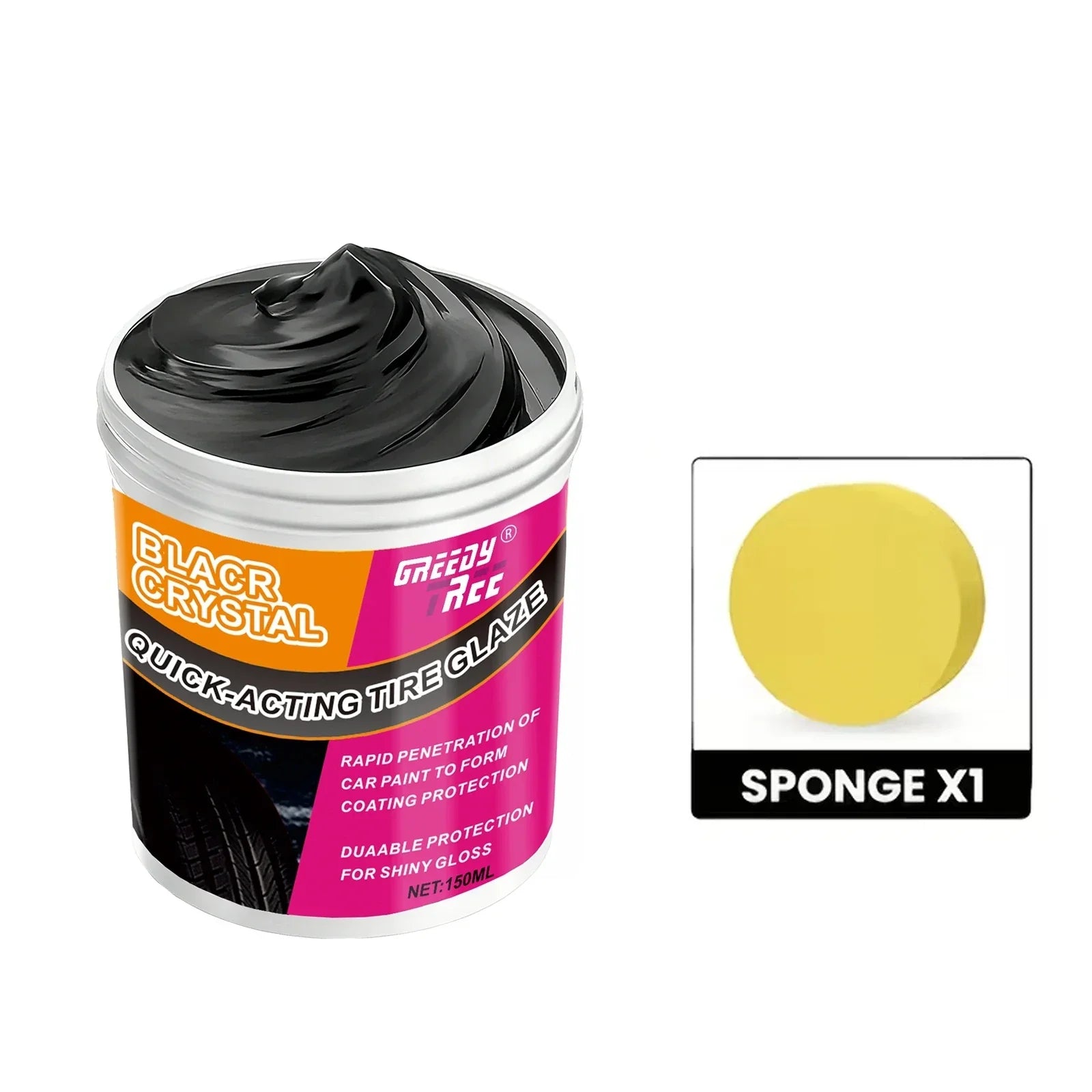 All-in-One Plastic & Rubber Repair Cream – Black Restoration Polish for Trim, Tires & Interior Surfaces