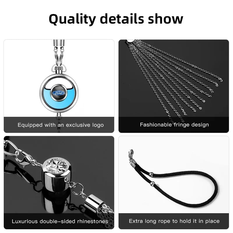 Ford Metal Lace Car Air Freshener Pendant