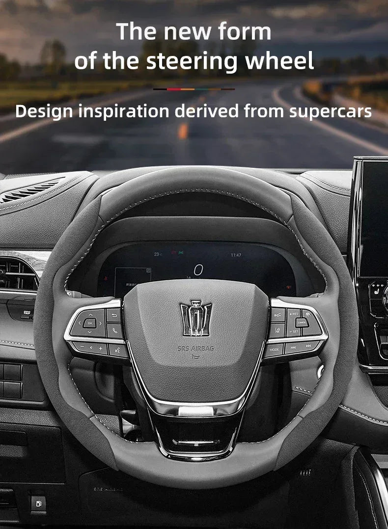 Toyota Crown Suede Steering Wheel Cover