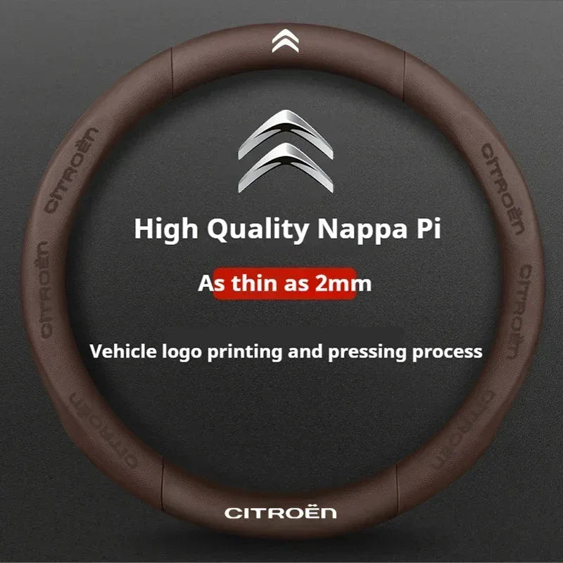 Citroen Leather Steering Wheel Cover