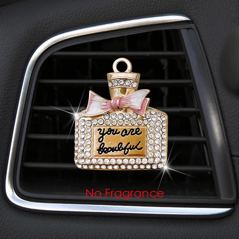Diamond Bowknot Car Air Vent Perfume Clip Diffuser Auto Interior