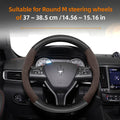 Maserati Suede Carbon Fiber Leather Steering Wheel Cover