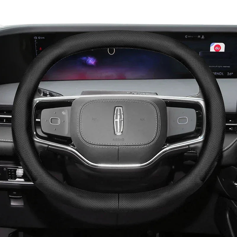 Lincoln Ultra-Thin Breathable Leather Steering Wheel Cover