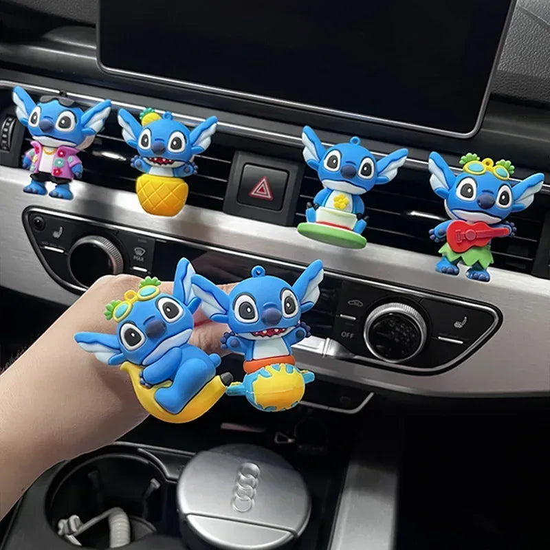Disney Stitch Car Air Freshener Vent Clip - Anime Figure Ornament