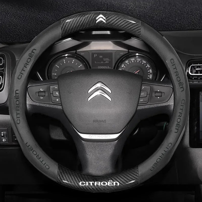 Citroen Leather Steering Wheel Cover