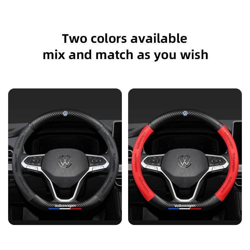 Volkswagen Carbon Fiber Steering Wheel Cover