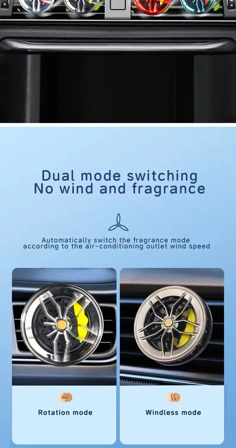 Rotatable Wheel Hub Car Air Freshener Vent Clip