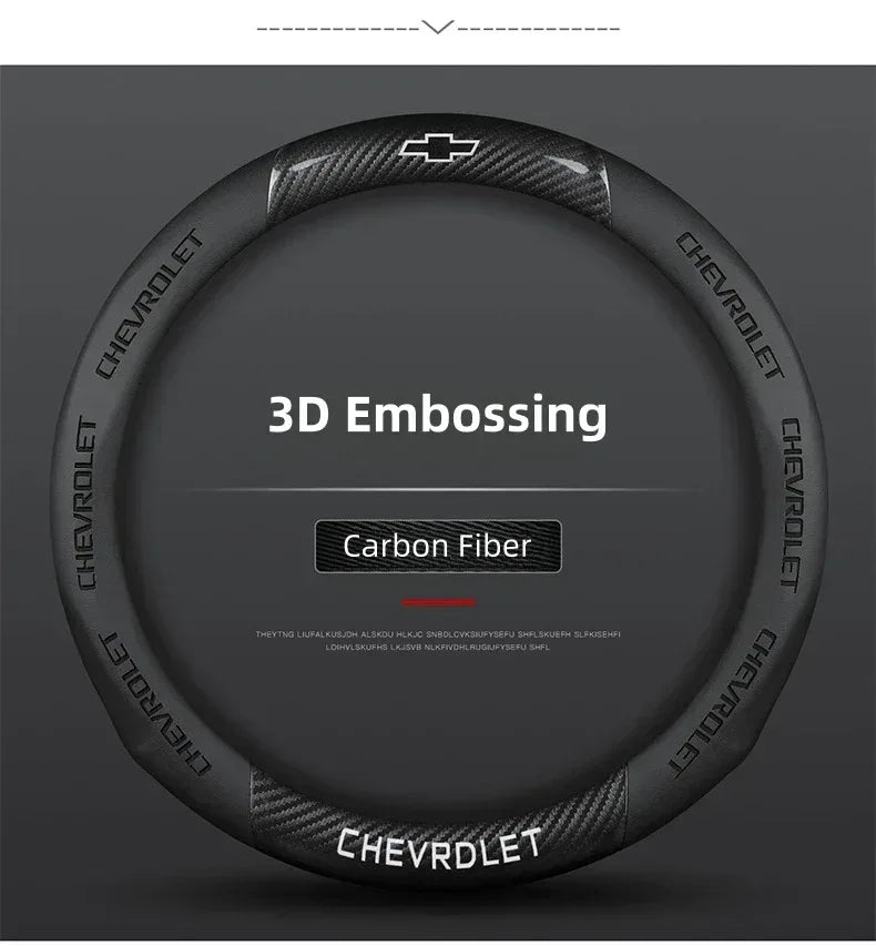 Chevrolet Cruze Silverado Tahoe 3D Embossed Steering Wheel Cover