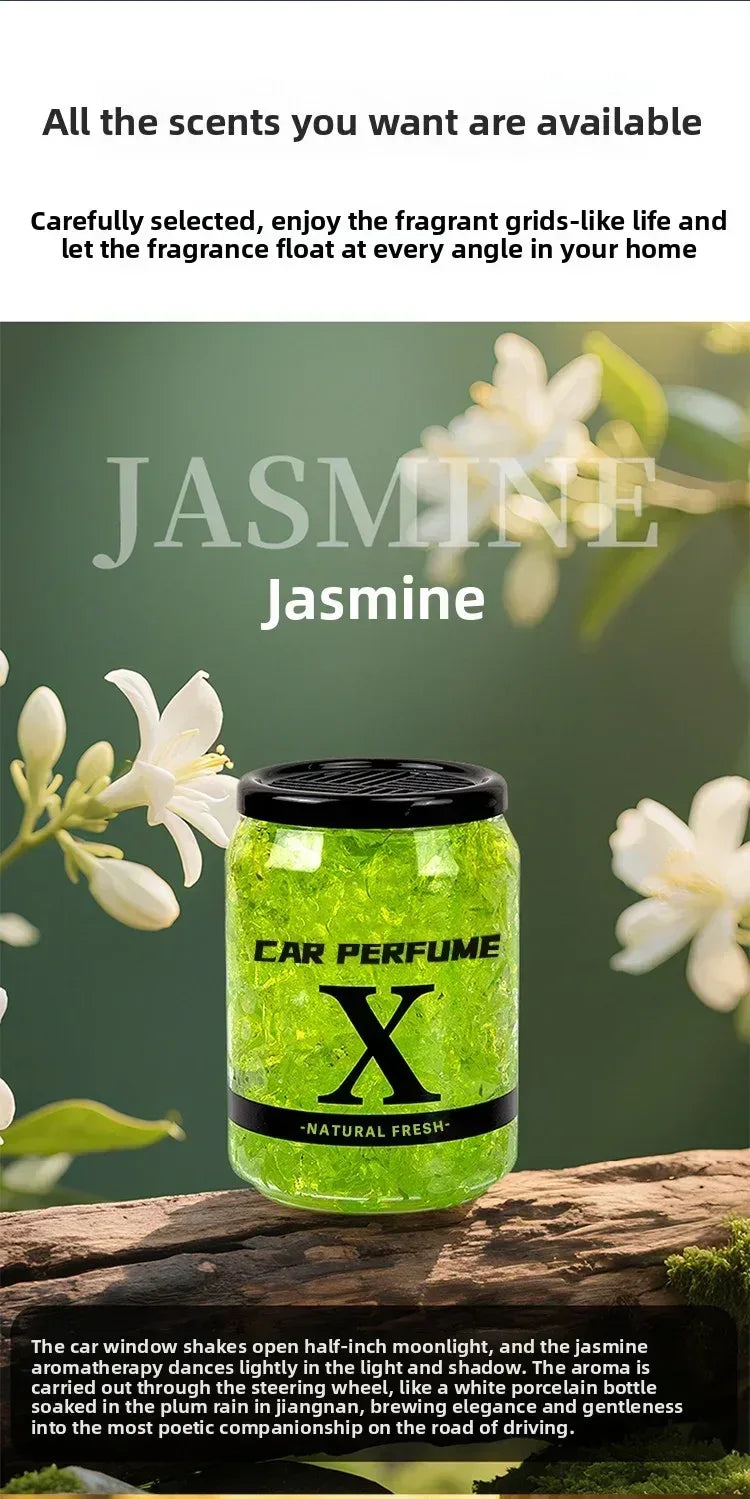 AutoFresh 220g Solid Car Perfume Air Freshener - Long-Lasting Gel