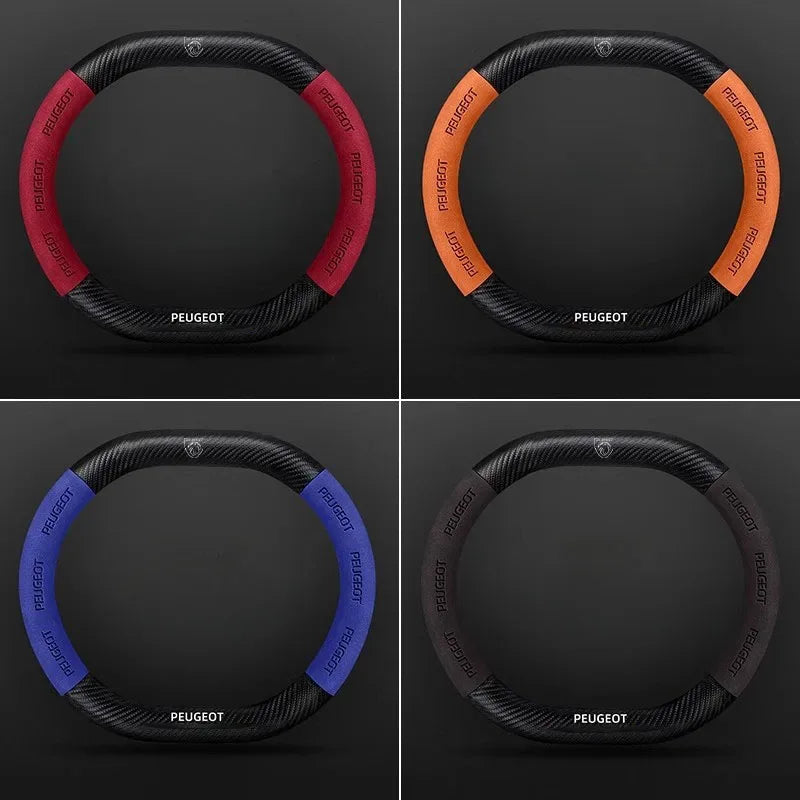 Peugeot 3008 5008 208 2008 Suede Steering Wheel Cover