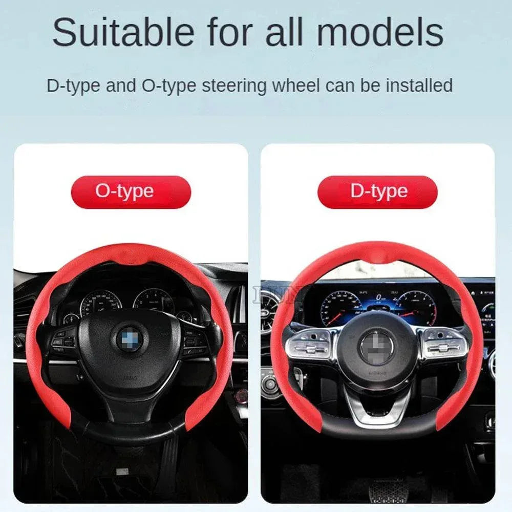 Premium Car Steering Wheel Cover – Universal 36-38cm