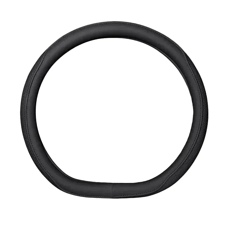 Leather Car Steering Wheel Cover – Universal Fit, 15 Inch (38 cm)
