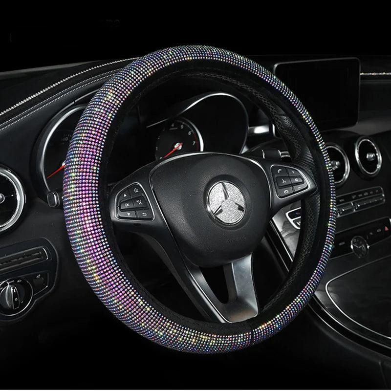 Rhinestone Diamond Bling Steering Wheel Cover