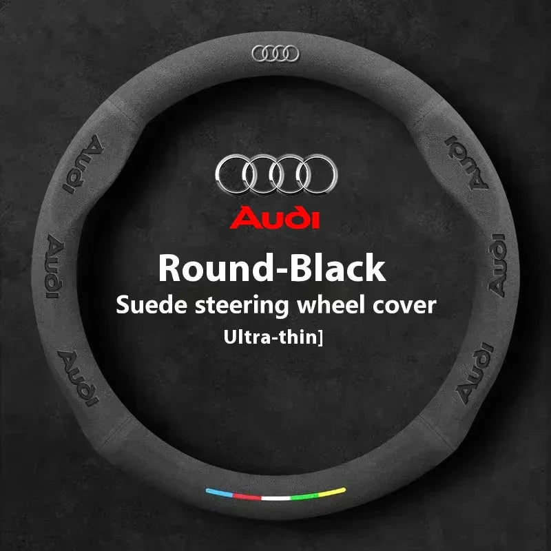 Audi Suede Anti-Slip Steering Wheel Cover