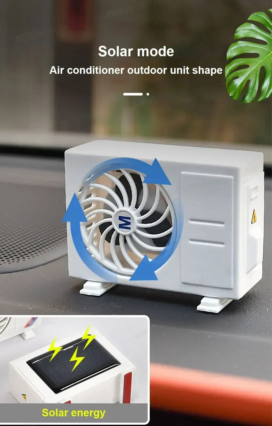 Solar Powered Car Air Freshener Diffuser AC Vent Aromatherapy Ornament