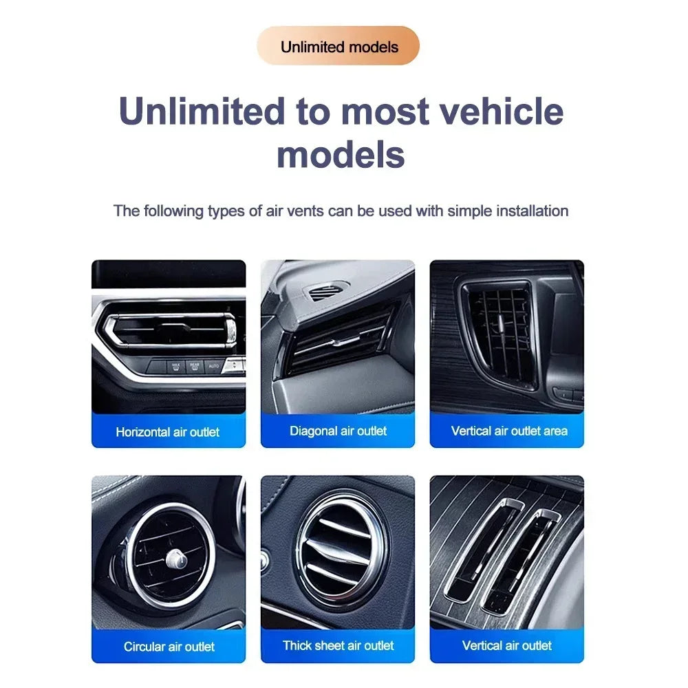 Universal Car Air Freshener Diffuser - Rotating Propeller Design