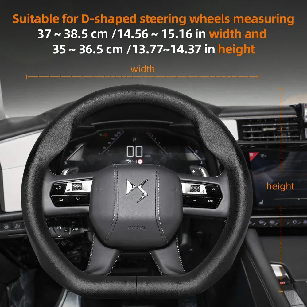 DS Déesse Ultra-Thin Microfiber Leather Steering Wheel Cover
