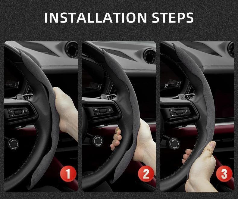 Toyota Crown Suede Steering Wheel Cover