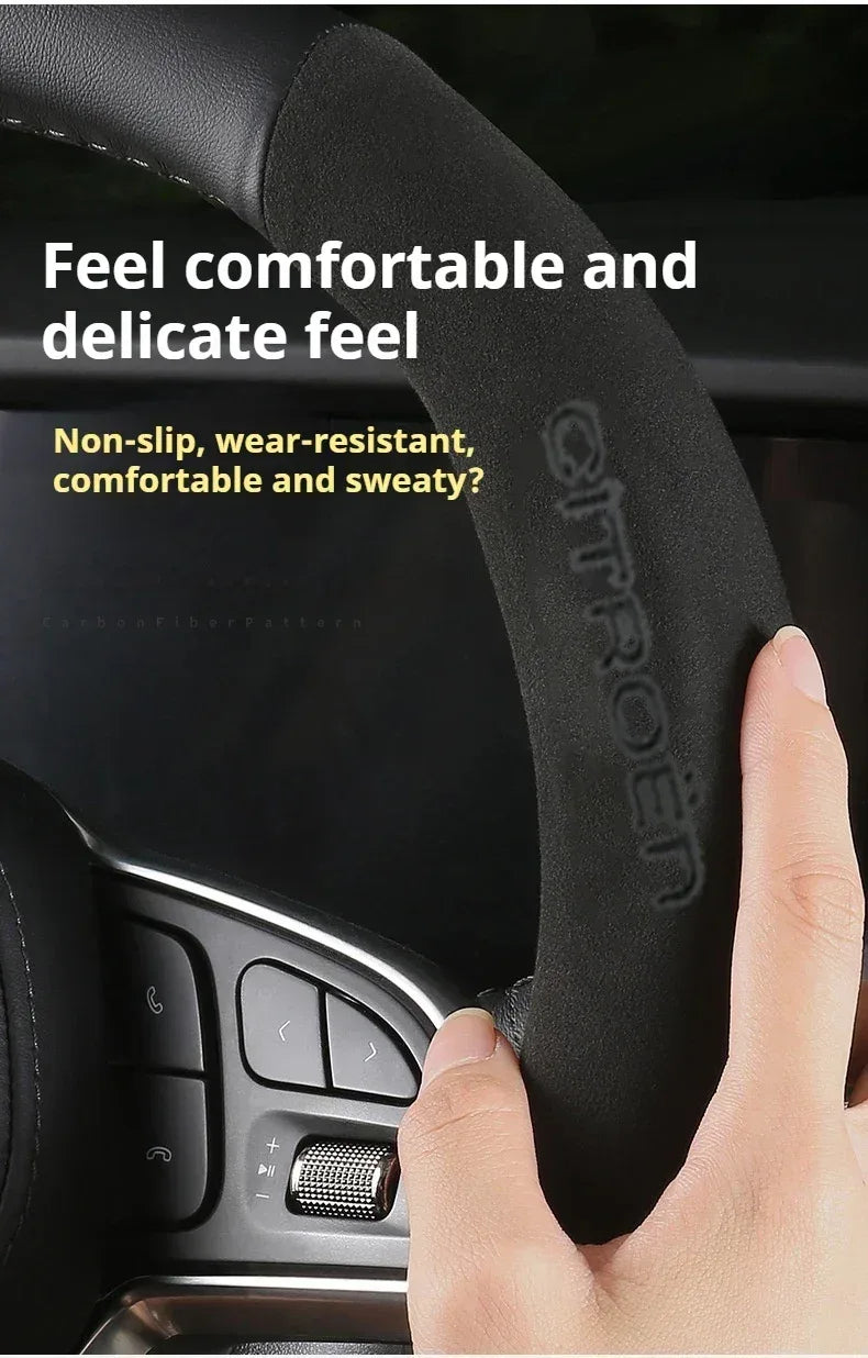 Citroen Leather Steering Wheel Cover