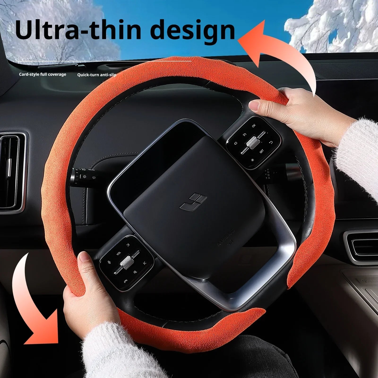 Genesis Ultrasuede Steering Wheel Cover