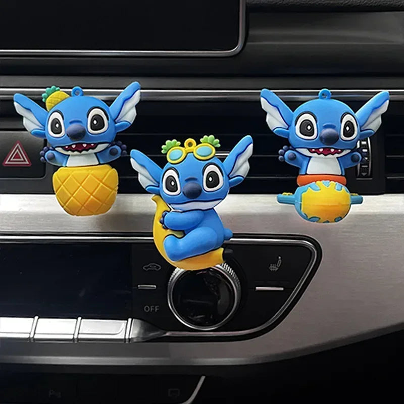 Disney Stitch Car Air Freshener Vent Clip - Anime Figure Ornament