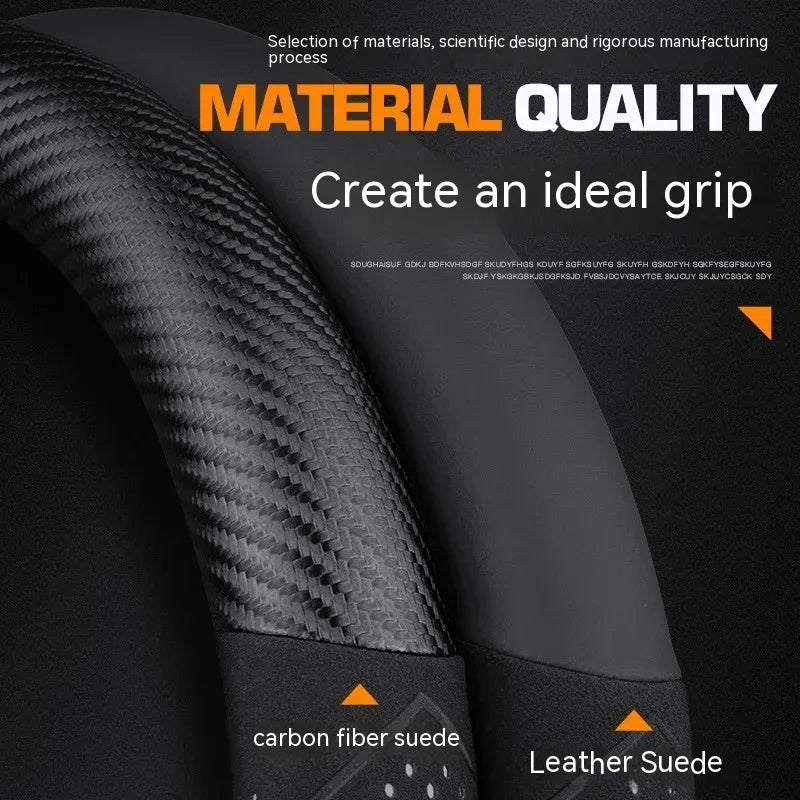 Chery Tiggo Carbon Fiber Suede Steering Wheel Cover