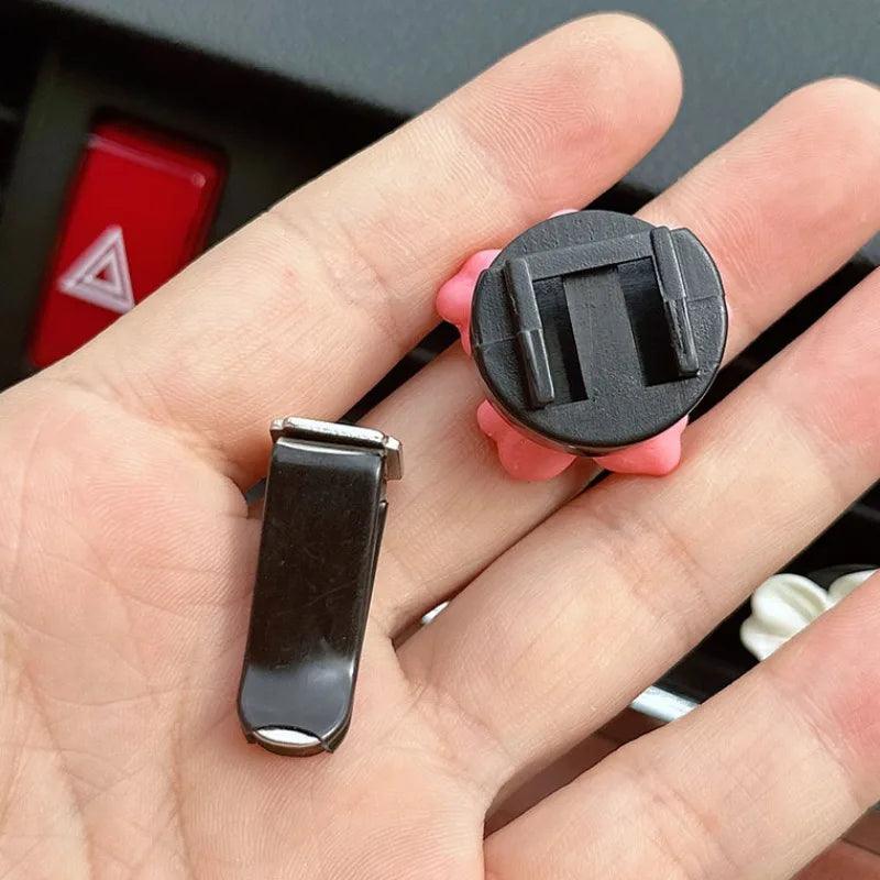6pcs Flower Aromatherapy Car Air Vent Clips - Colorful Auto Fresheners