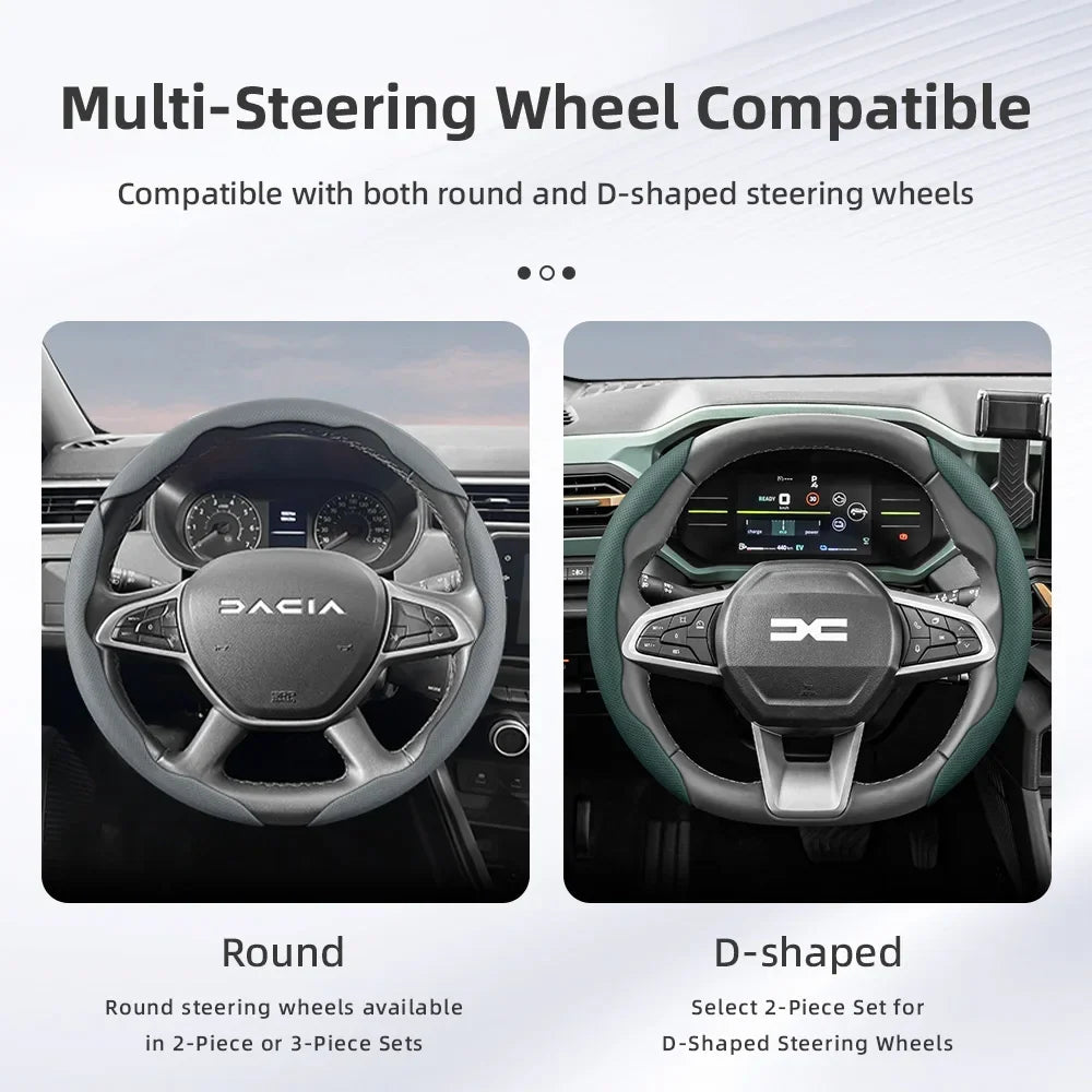 Dacia Breathable Leather Steering Wheel Cover