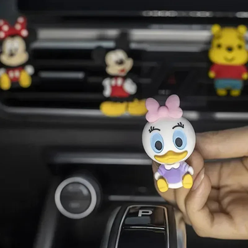 Disney Mickey Mouse & Duck & Winnie the Pooh Kawaii Style Car Air Freshener Clip