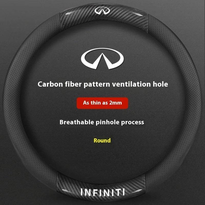 Infiniti Carbon Fiber Leather Steering Wheel Cover