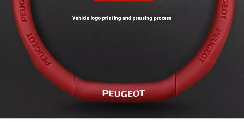 Peugeot Carbon Fiber Leather Steering Wheel Cover