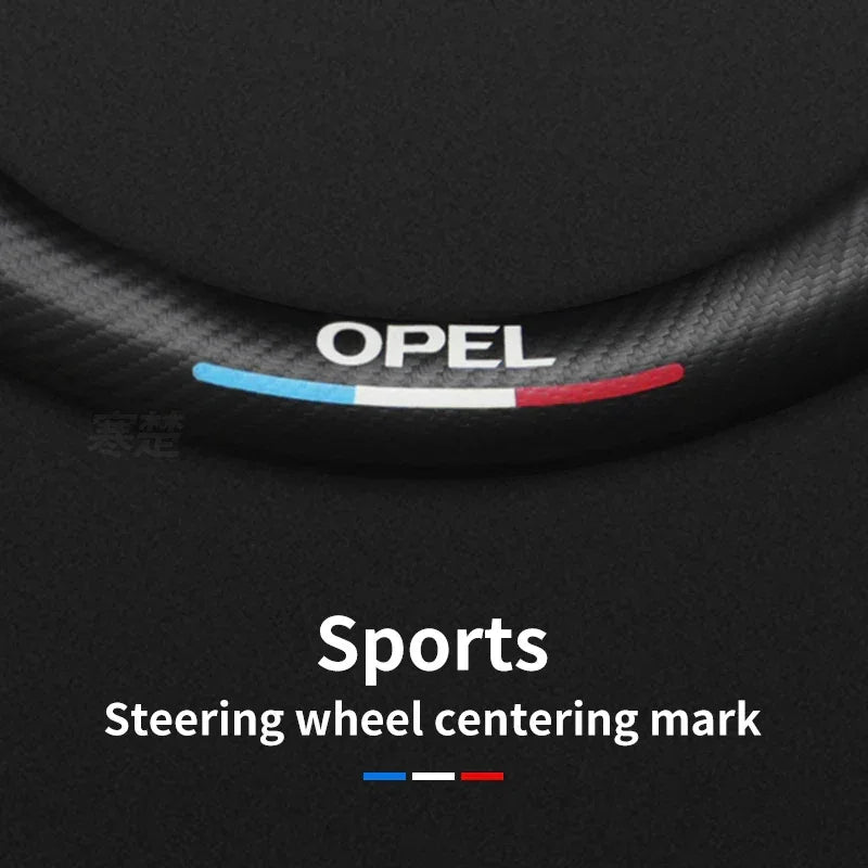 Opel Carbon Fiber Leather Steering Wheel Cover